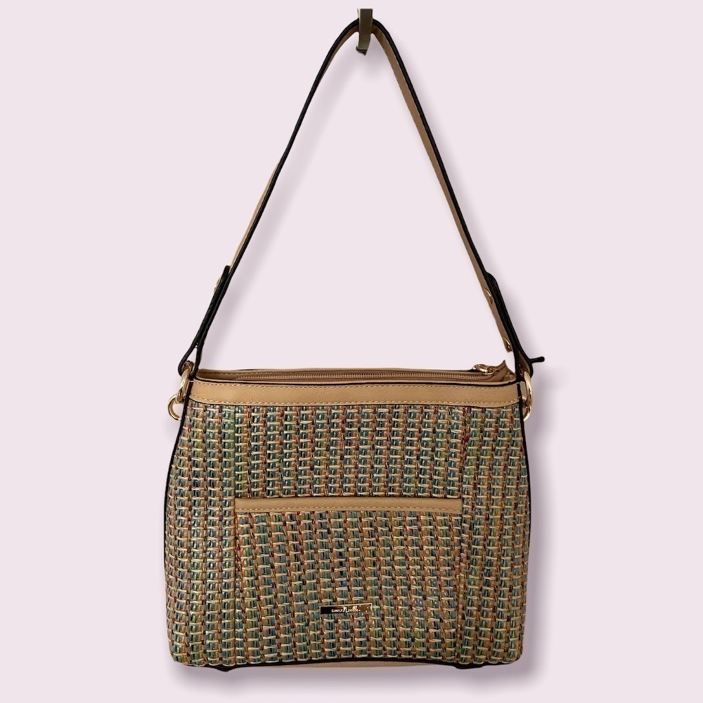 Simply Noelle Fiesta Purse With Woven Texture NWOT